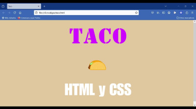 Cómo hacer un taco HTML y CSS - Web development