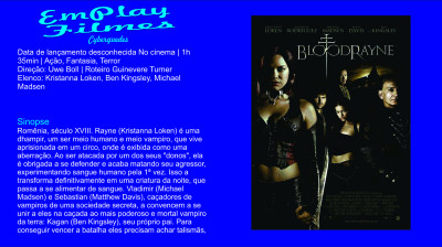 BloodRayne (2005) - Fantasia, Terror