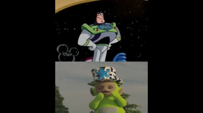 Buzz lightyear and teletubbies