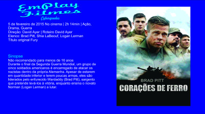 Corações de Ferro (2015) Brad Pitt # Guerra
