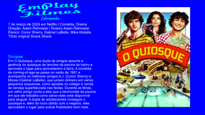 O Quiosque (2024) Comédia, Drama