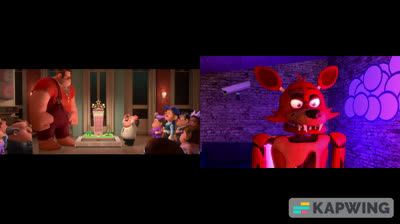 Foxy's Family and Wreck-It Ralph - Ralph Destroys the Cake vs. I Hate Spinach