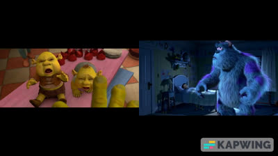 Shrek Forever After and Monsters, Inc. - Give Us A Big Loud Roar vs. Do The Roar