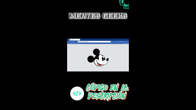 MICKEY MOUSE en HTML y CSS