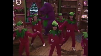 Barney Waiting for Santa